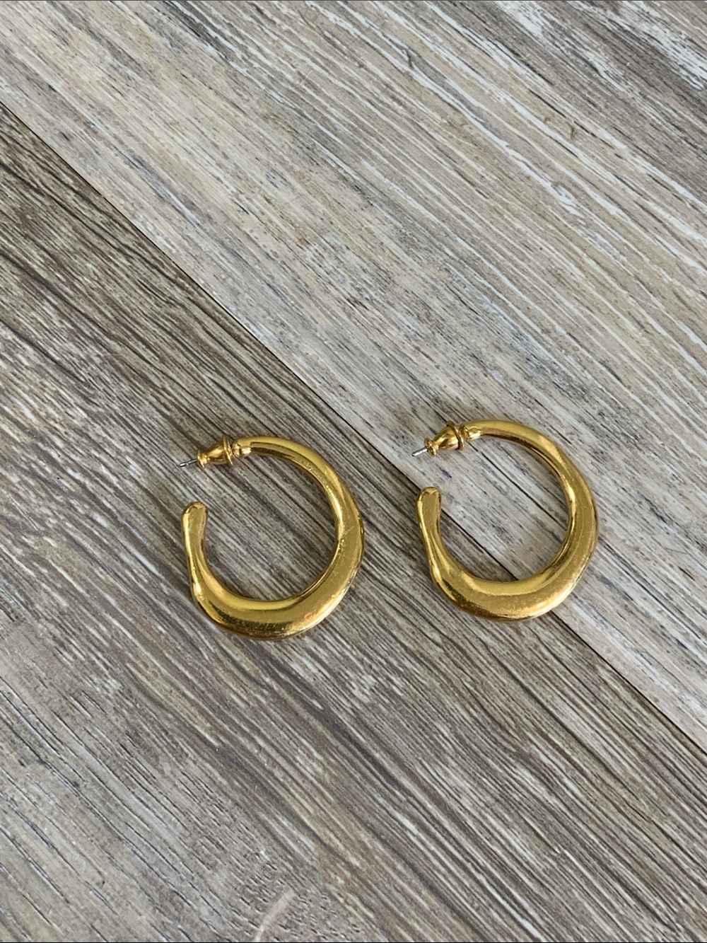 Gold Chunky Hoop Earrings - Women Jewelry